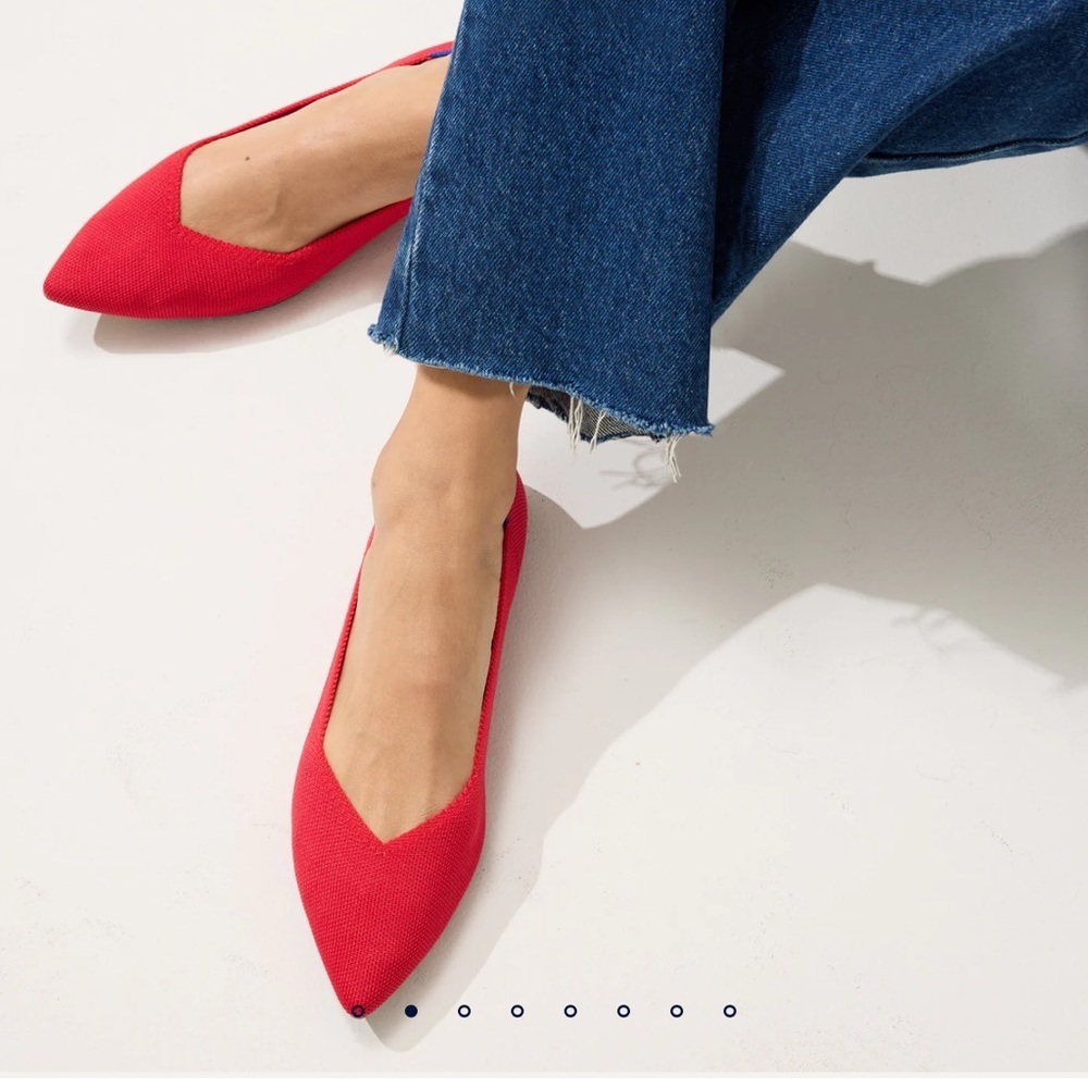 Rothy's The Point II Women's Red Flats